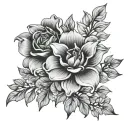 flowers symbolizing tattoo design idea