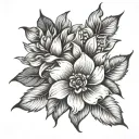 flowers symbolizing tattoo design idea