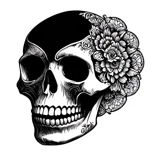 skull mandala tattoo tattoo design idea