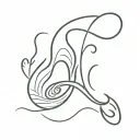 Alaska fish hook tattoo design idea