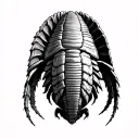 trilobite fossil tattoo design idea