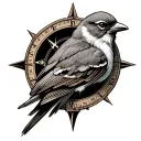 jack Sparrows compass tattoo design idea
