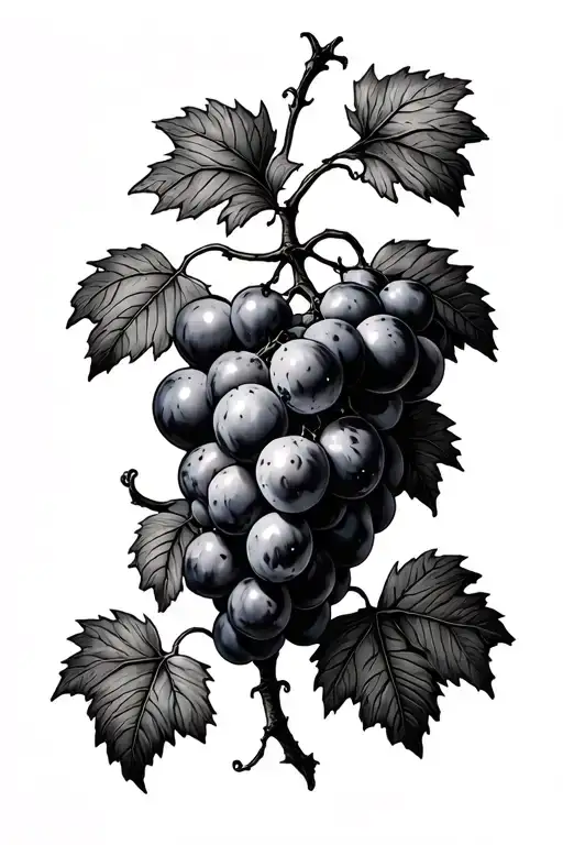 morbid grape vine shoulder to forearm tattoo design idea