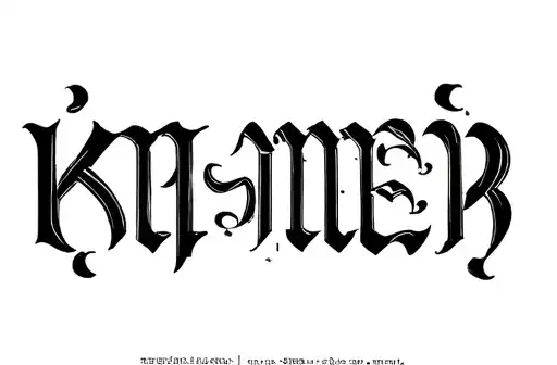 "KHMER" tattoo design idea