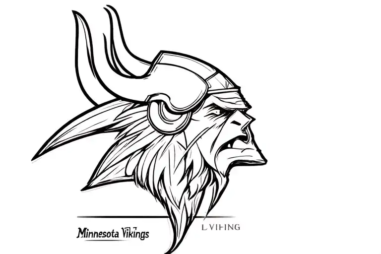 Minnesota Vikings tattoo design idea