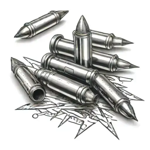 bullets tattoo design idea