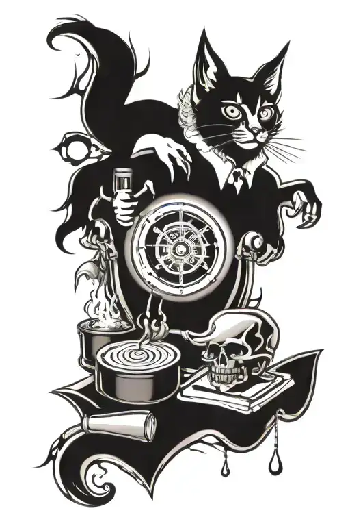 computer science, Electrical Engineering, Finance and Accounting, Culinary Arts  tattoo design idea
