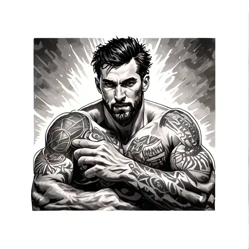 Man In The Arena tattoo design idea