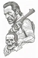 the walking dead  tattoo design idea