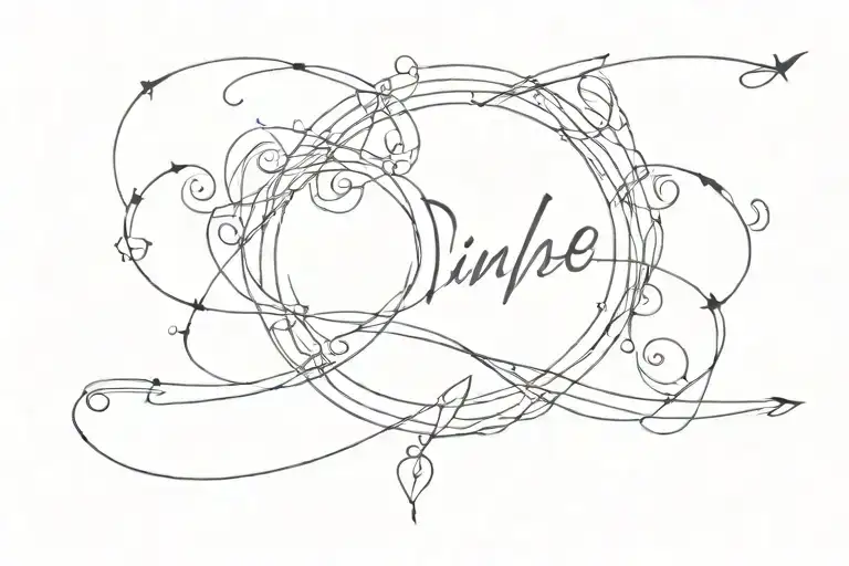 times New roman tattoo design idea