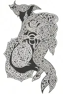 celtic shepherd  tattoo design idea