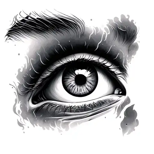 Eye of meat tattoo design idea