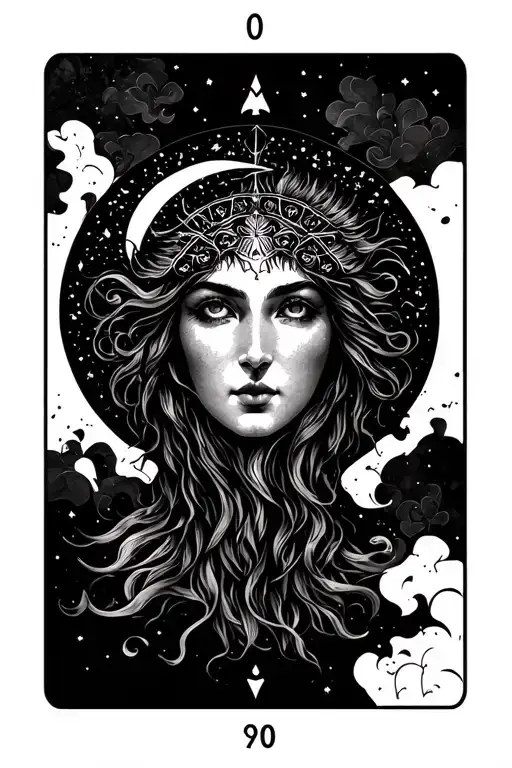Thigh peice  tarot cards sun moon lovers all seperated  tattoo design idea