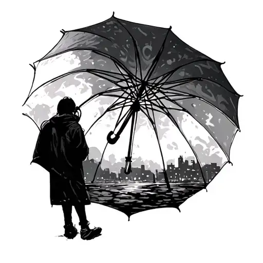 bring me the horizon umbrella  tattoo design idea