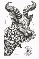 Taurus bull stung by Scorpio tattoo design idea
