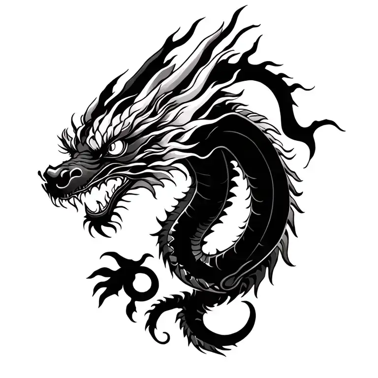 Vietnamese Dragon tattoo design idea