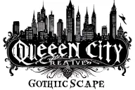Queen City Creatives logo city scape tattoo design idea