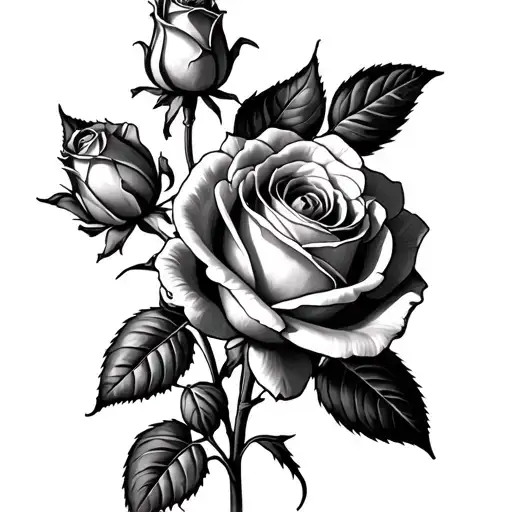 Dead Roses tattoo design idea