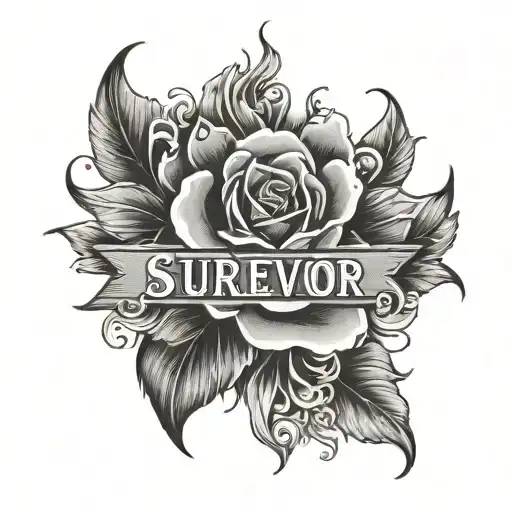 Abuse Survivor tattoo design idea