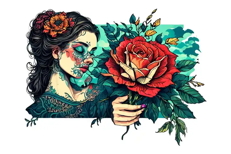 stuck but now free your mind tattoo design idea