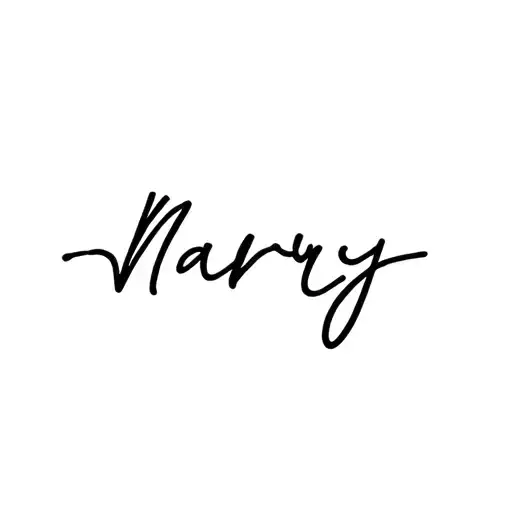 "Narry " letting go gentle tattoo design idea
