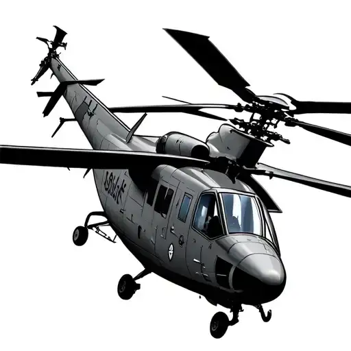 blackhawk helicopter tattoo design idea
