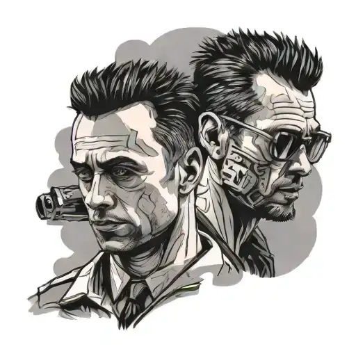 fight club tattoo design idea
