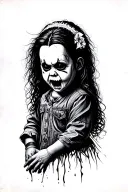 horror style, scream, chucky, bride of chucky, Michael myers, it, Jason tattoo design idea
