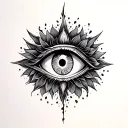 3rd Eye tattoo design idea