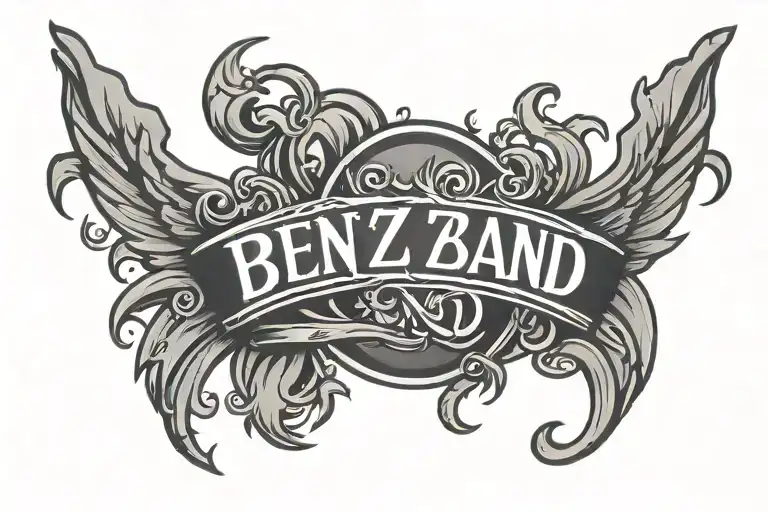 Ben Z Band logo tattoo design idea