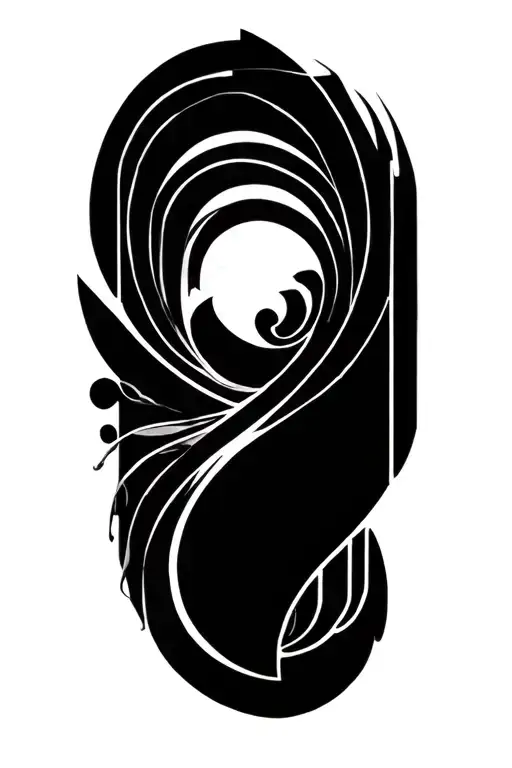 Art Deco tattoo design idea