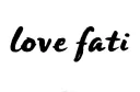 "love fati" tattoo design idea