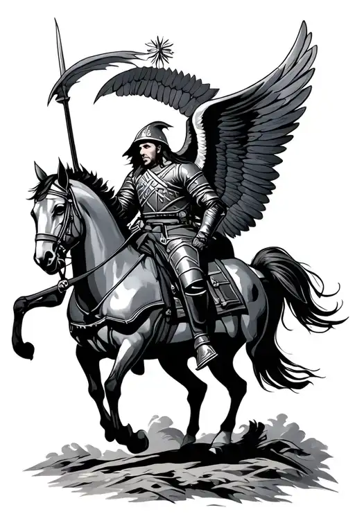 Winged Hussar tattoo design idea