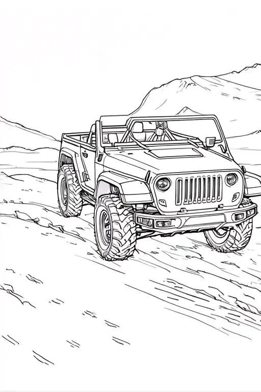 jeep tattoo design idea