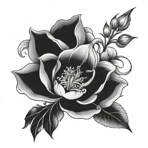 Let Them Flower tattoo design idea