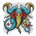 Scorpio – Scorpio Taurus – Taurus Aquarius – Aquarius Aries – Aries tattoo design idea