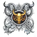 Scorpio – Scorpio Taurus – Taurus Aquarius – Aquarius Aries – Aries tattoo design idea