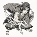 Itachi tattoo design idea