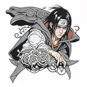Itachi tattoo design idea
