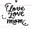 I want my cursive hand writting on a small piece of lined paper that says I love you, Love mom.I would also like to add tattoo design idea