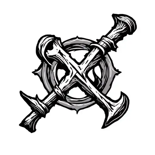 a tattoo that tells that death is sudden death rune tibia mmorpg tattoo design idea