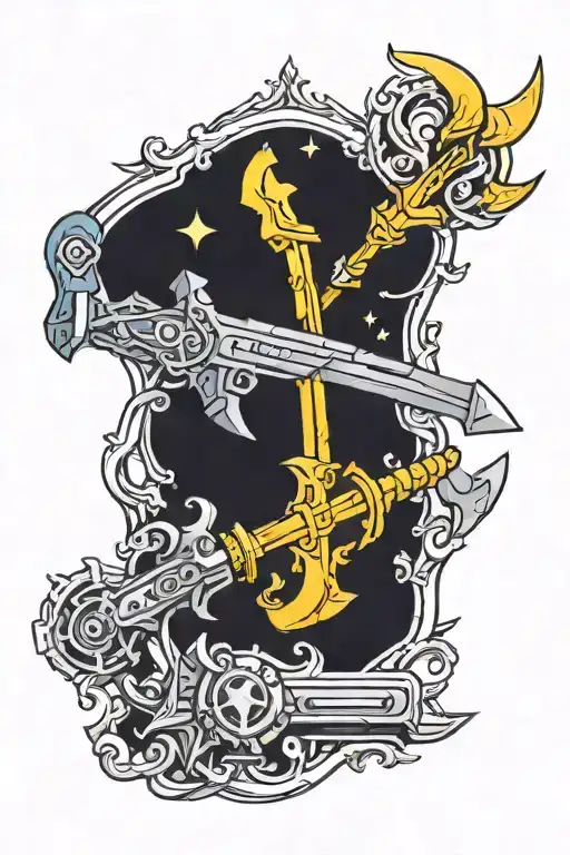 jinx weapons from arcane tattoo design idea