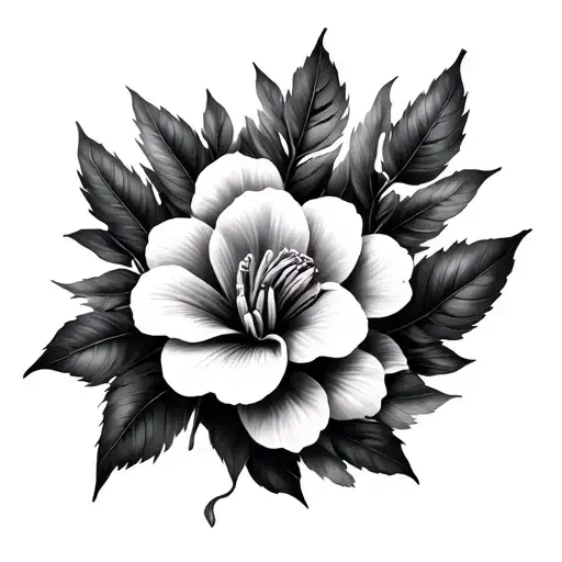 Plume Aigle Fleur Frangipanier tattoo design idea