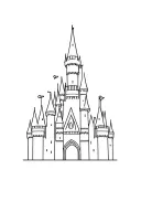 disney castle tattoo design idea