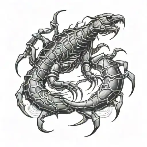scorpion astral tattoo design idea
