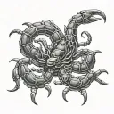 scorpion astral tattoo design idea