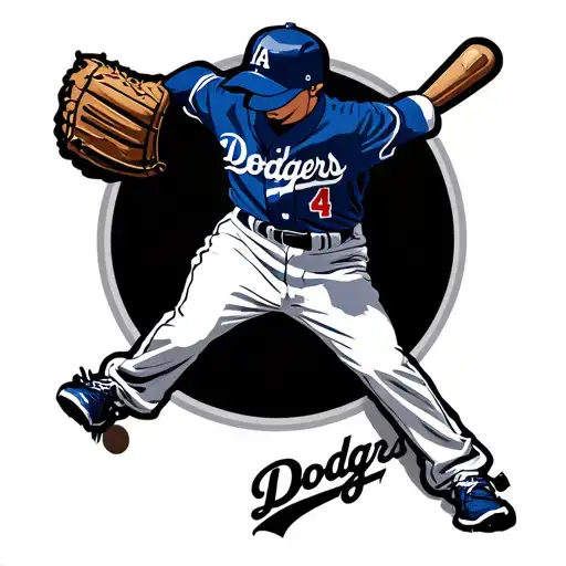 Dodgers tattoo design idea