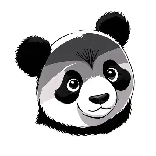 panda bear tattoo design idea