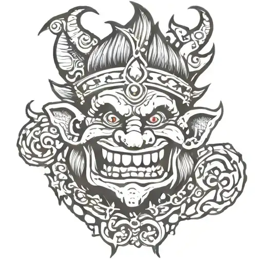 Troll tattoo design idea
