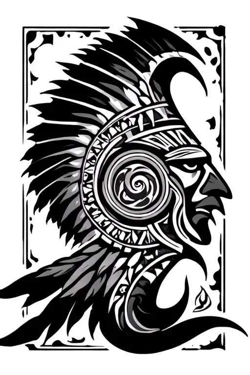 Cherokee tribal symbols full sleeve tattoo tattoo design idea